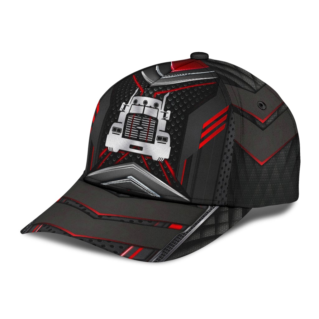 Truck Metal Carbon Black Red – Classic Cap