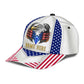 Custom White Eagle American Flag Name – Classic Cap
