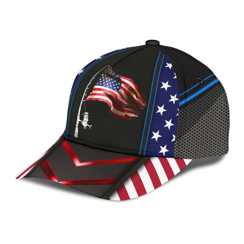 Fishing Proud American Flag – Classic Cap