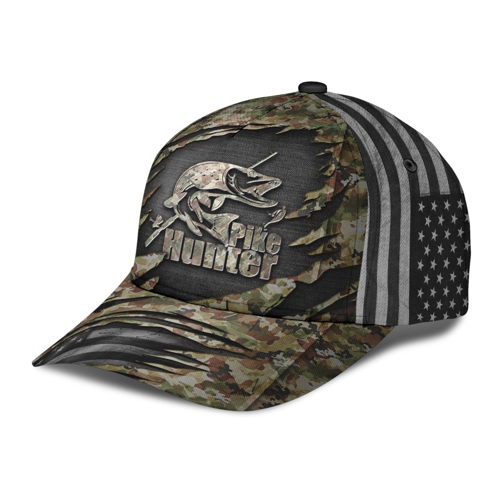 Fishing Pike Hunter Hunting Classic Cap