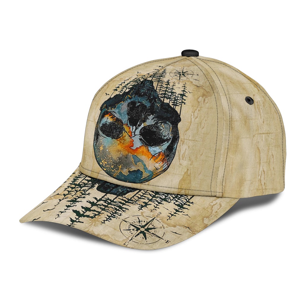 Skull Into The Forest Nature Dark Style – Classic Cap