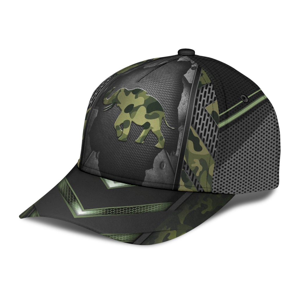 Elephant Camo Pattern Wildlife Style – Classic Cap