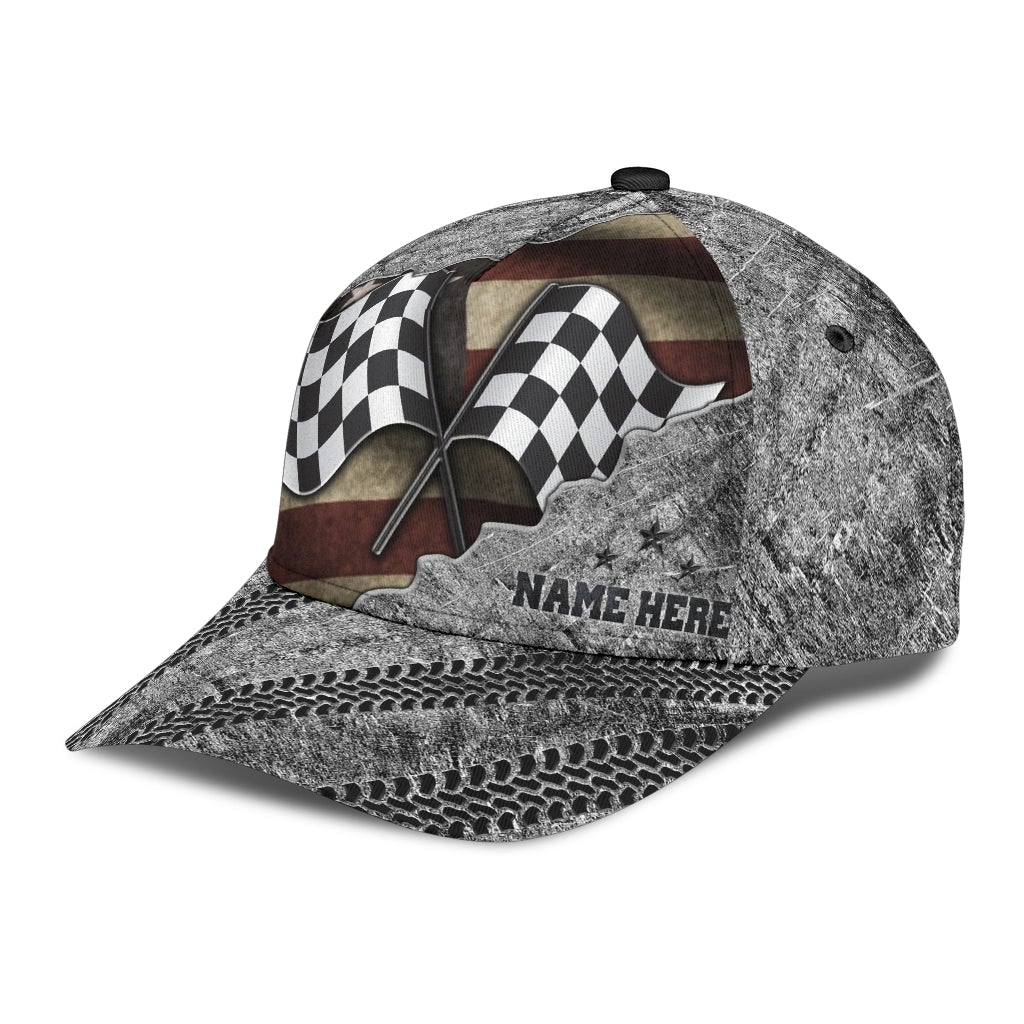 Custom Racing American Flag Vintage – Classic Cap