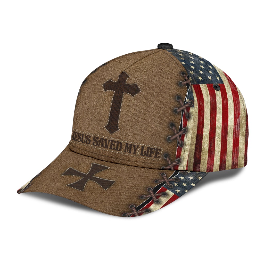 Faith Saved My Life American Flag – Classic Cap