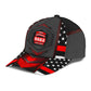 Custom Firefighter US Flag Red Carbon Rank – Classic Cap