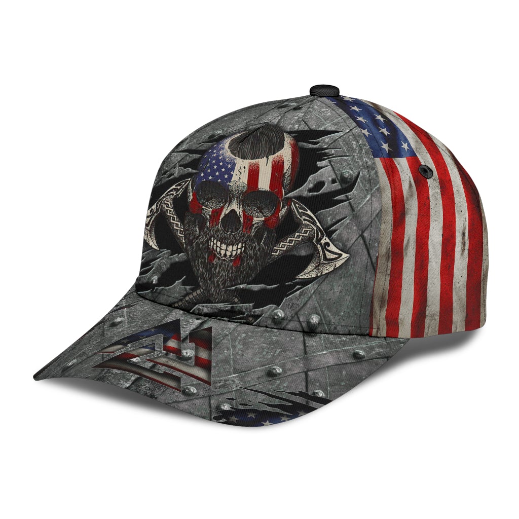 Viking American Flag Vibes – Classic Cap