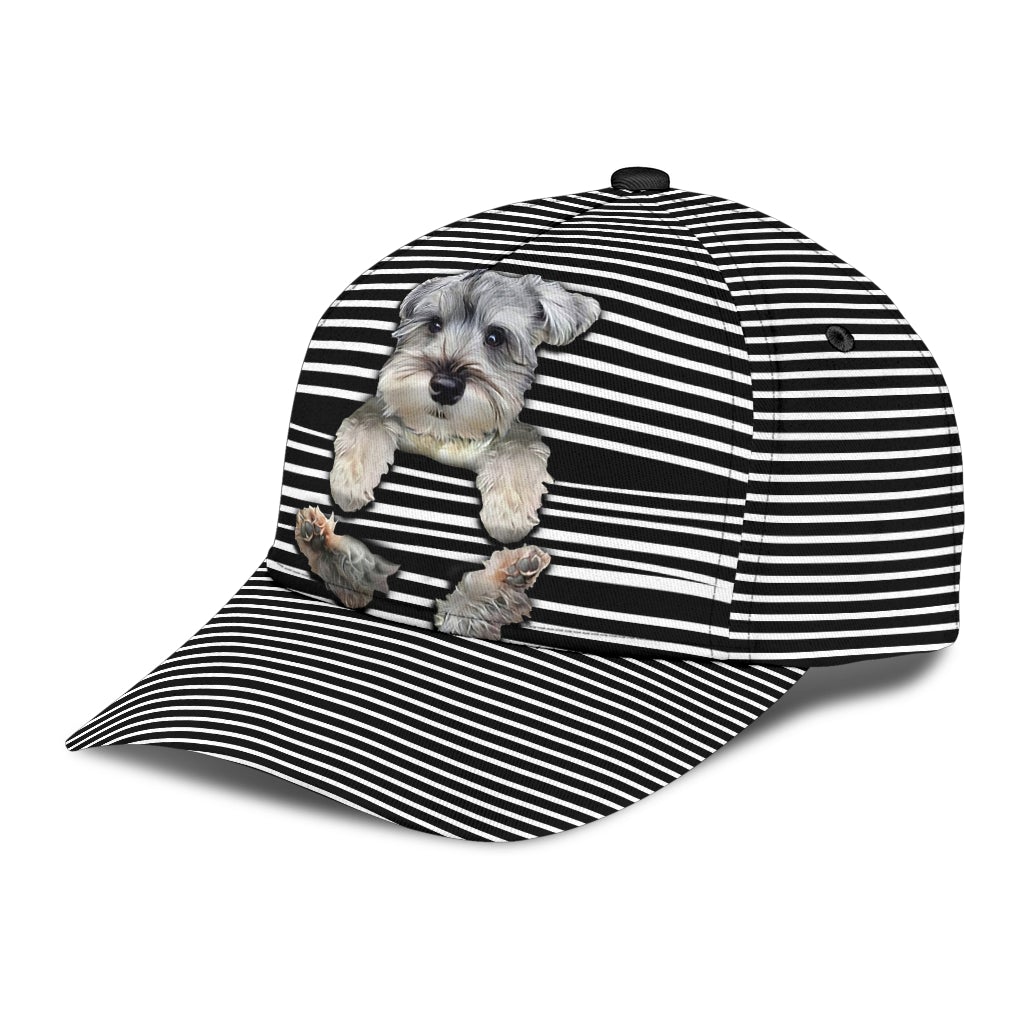 Schnauzer Says Hi Cute Dog Style – Classic Cap