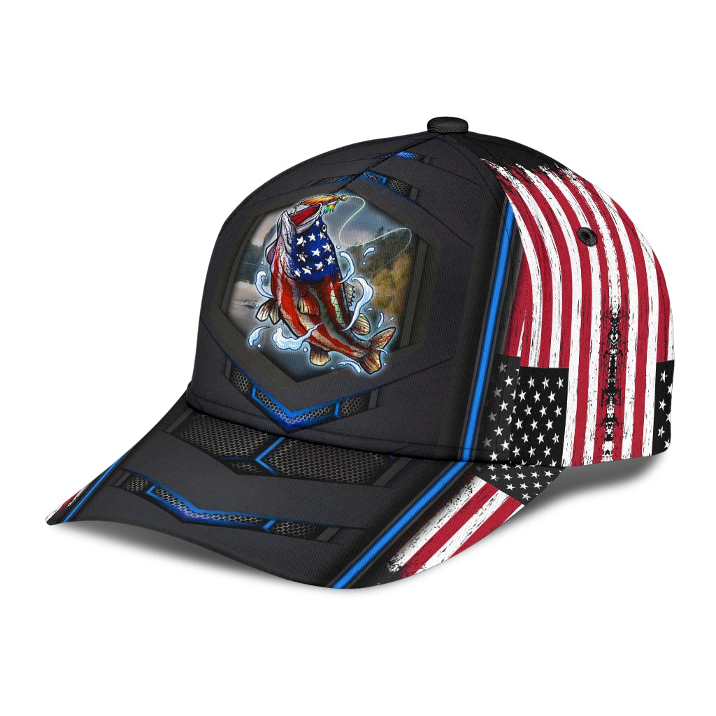 Bass American Fishing Hook Up – Classic Cap