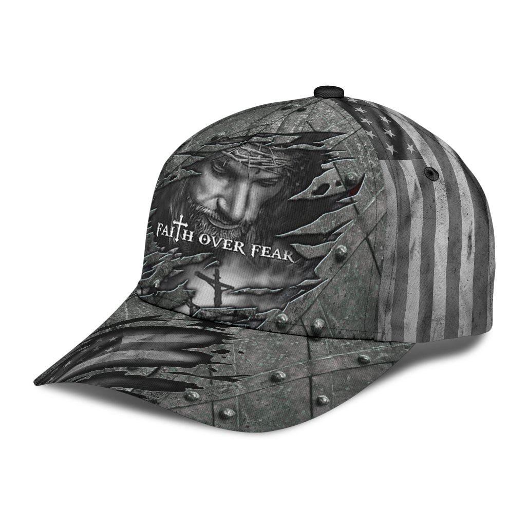 Faith Over Fear Black Style – Classic Cap