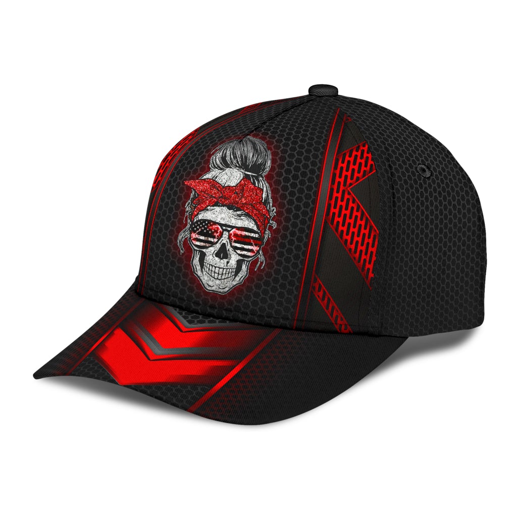 Thunder Red Skull Storm Style – Classic Cap