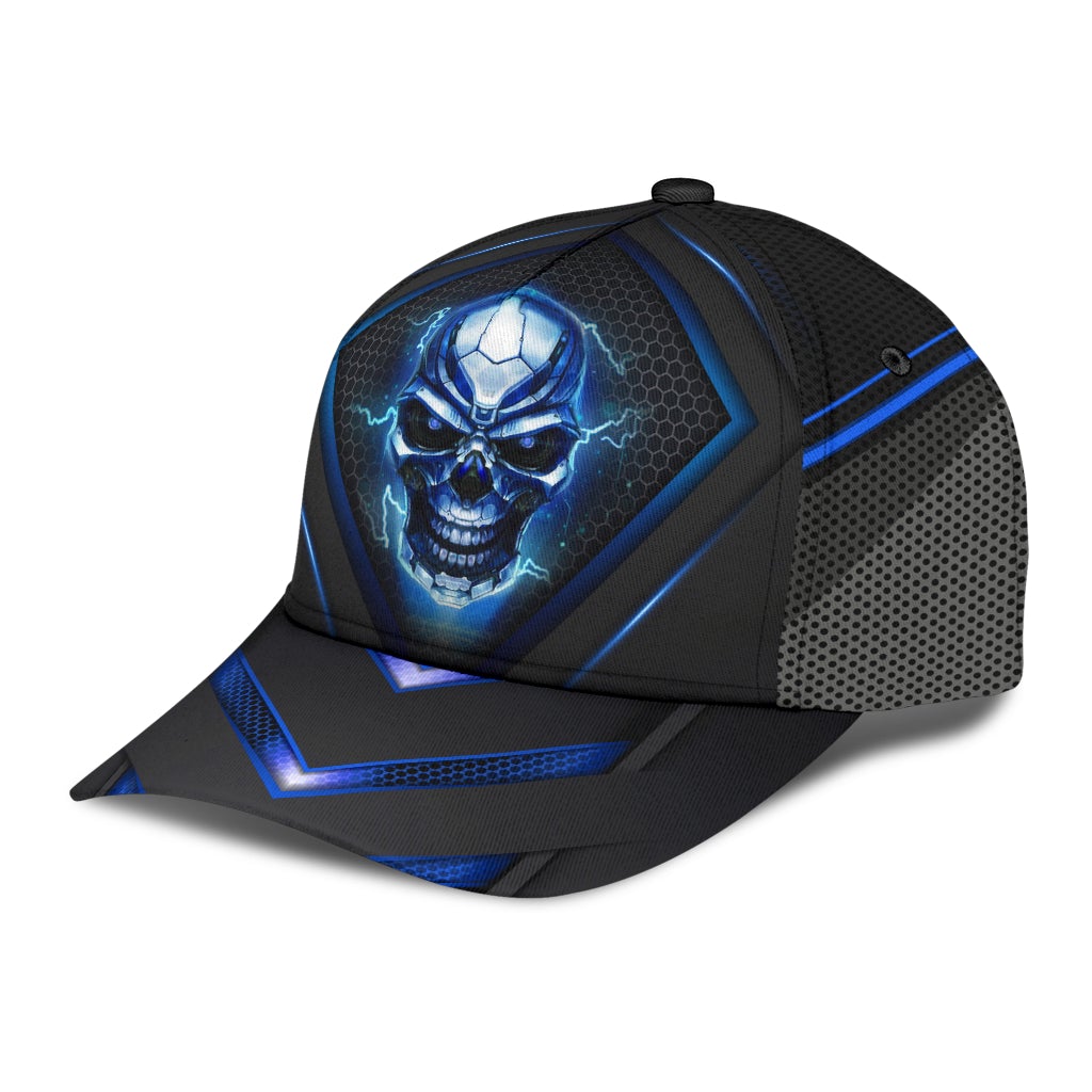 Skull Blue Pattern Style – Classic Cap