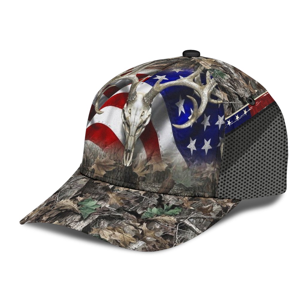 Deer Hunting American Flag – Classic Cap