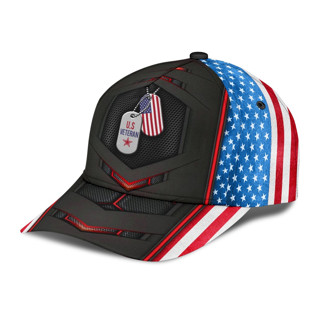 US Veteran Flag Carbon – Classic Cap