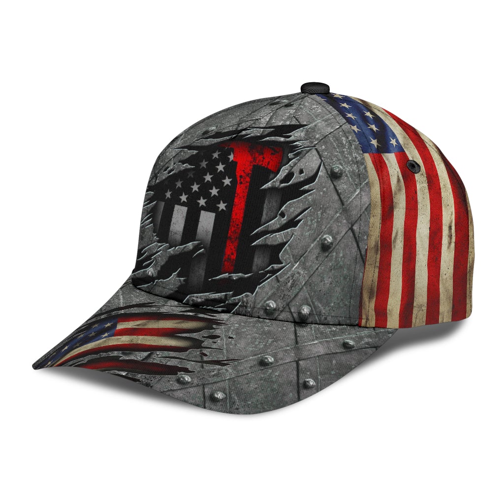 Back The Red Crack American Flag – Classic Cap