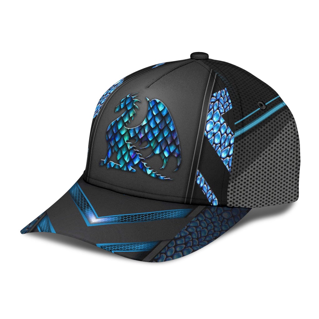 Dragon Blue Pattern Fantasy Style – Classic Cap