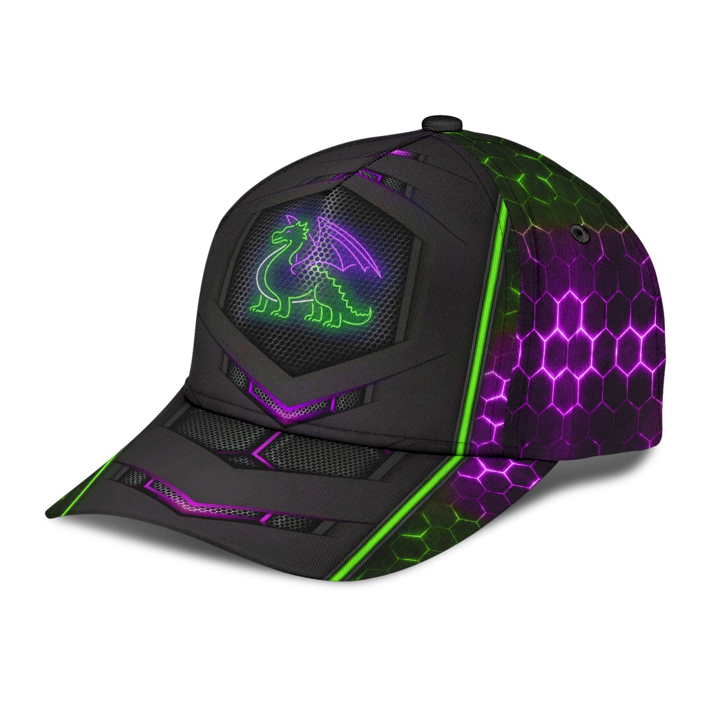 Dragon Neon Fantasy Glow Style – Classic Cap