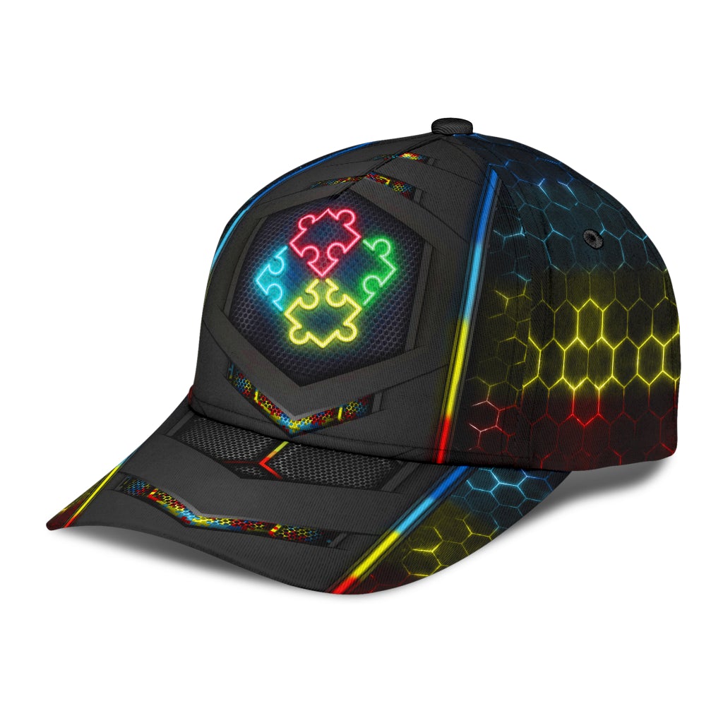 Autism Neon Flag Carbon – Classic Cap
