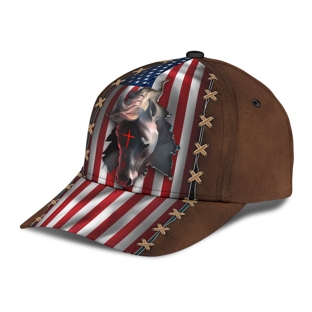 Faith Horse American Flag – Classic Cap