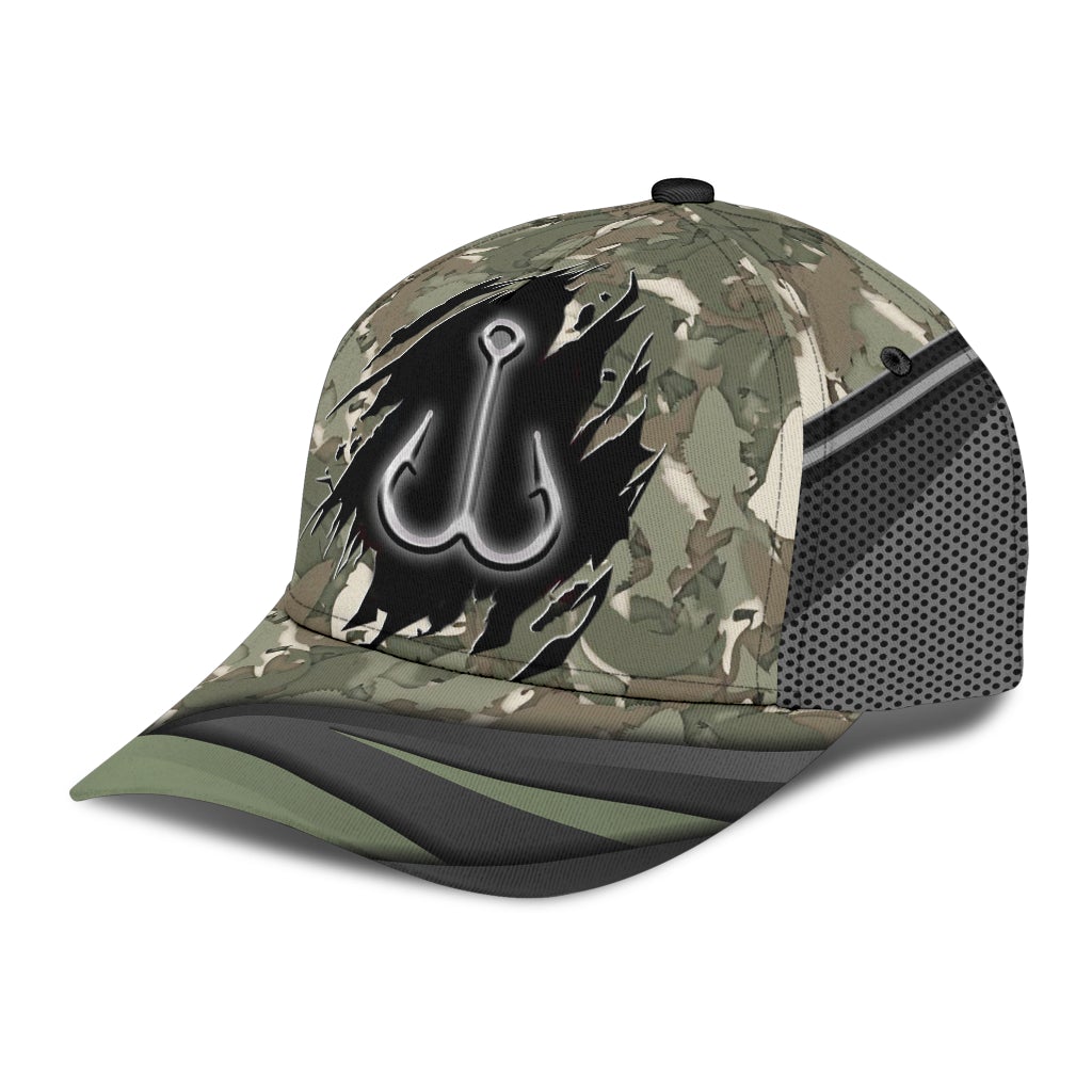 Fishing Camo Pattern Outdoor Style – Classic Cap