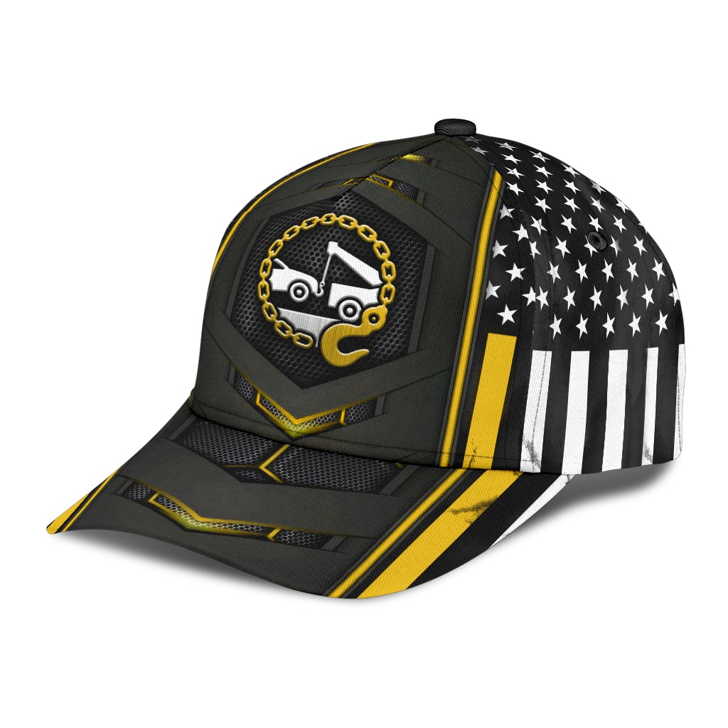 Tow Truck Yellow Flag Carbon American – Classic Cap