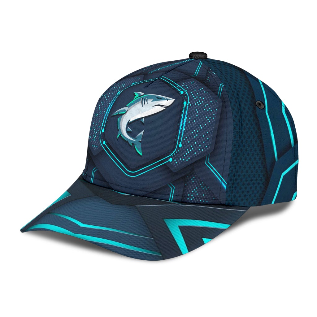 Shark Blue Pattern Ocean Animal – Classic Cap