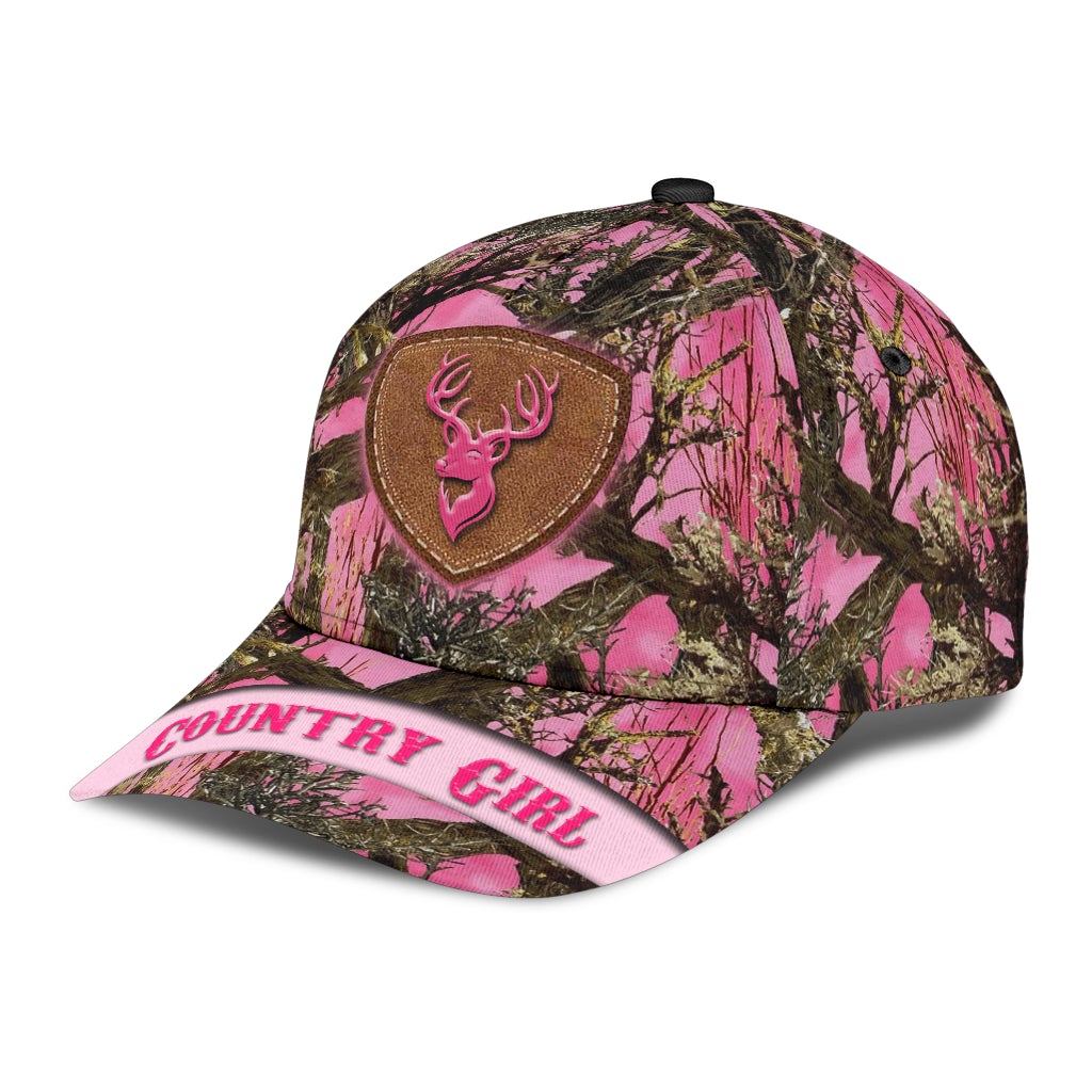 Hunting Country Girl Pink Camo – Classic Cap