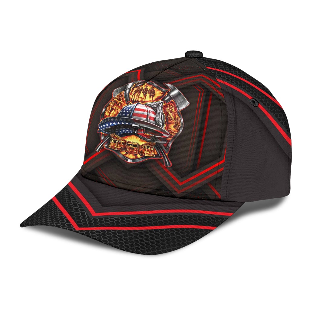 Firefighter Back The Red Support Tribute – Classic Cap