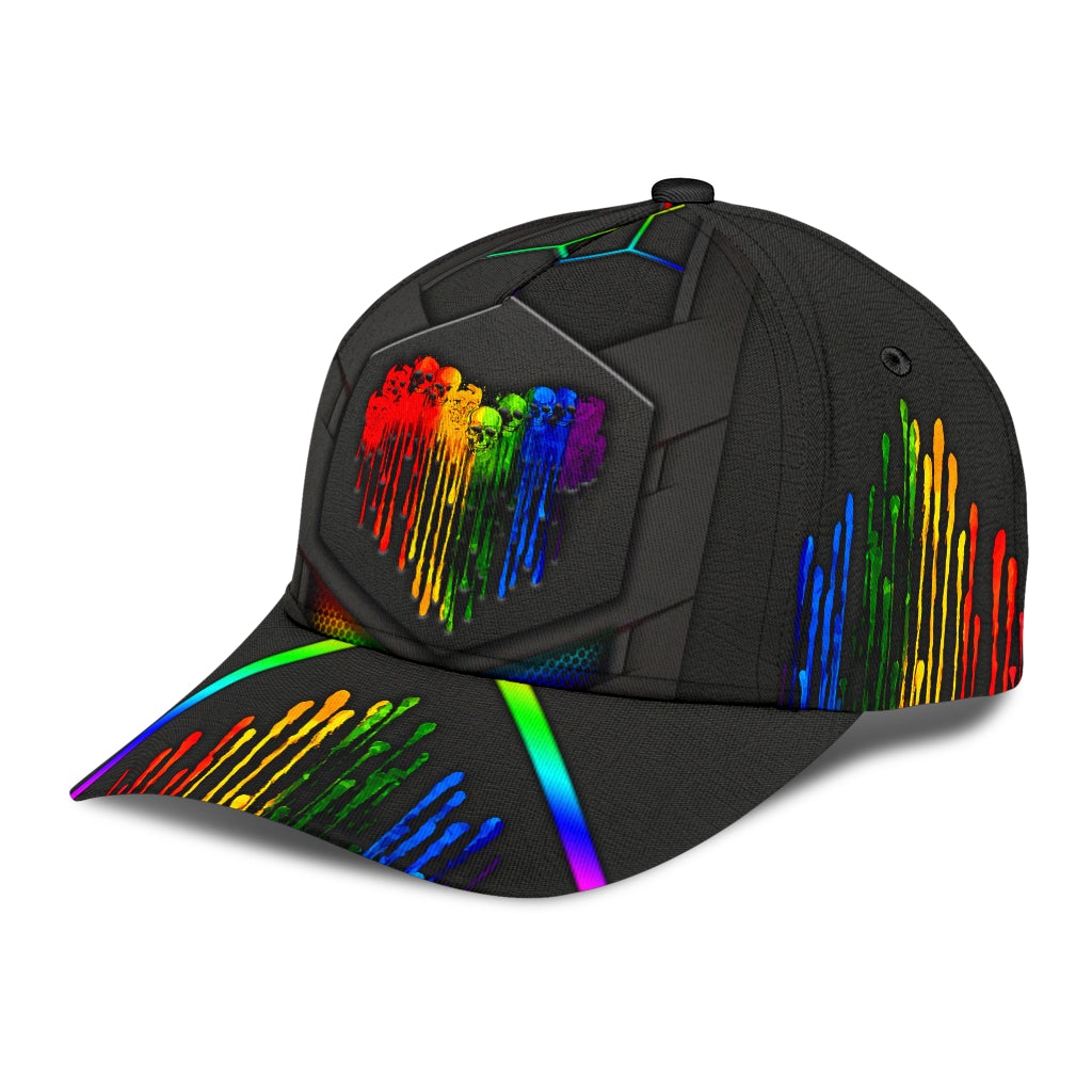 LGBT Skull Love Pride Style – Classic Cap