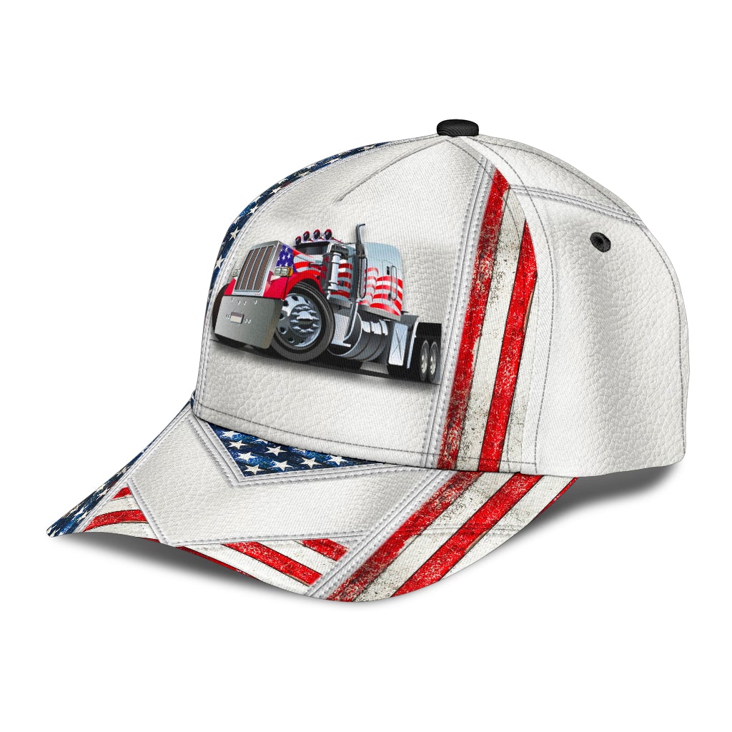 White American Truck Driver Style – Classic Cap