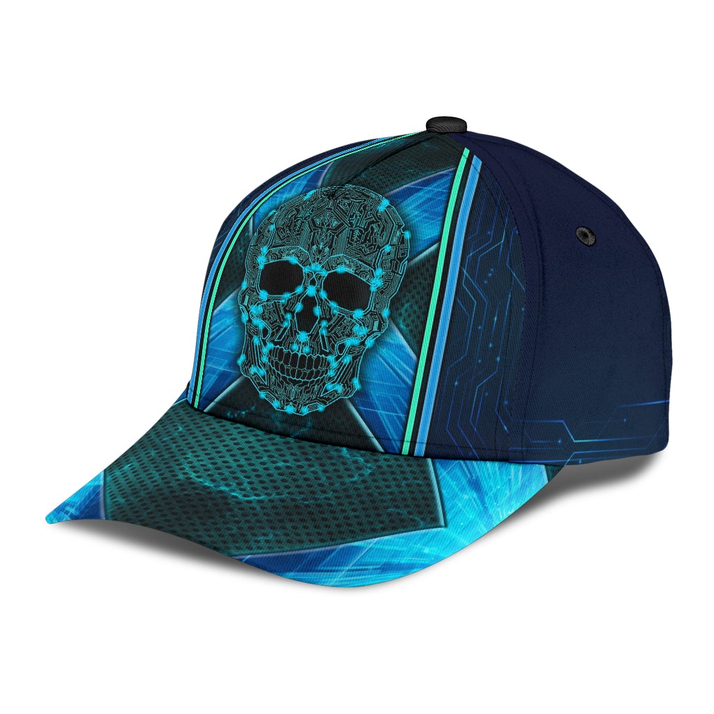 Modern Electric Skull Tech Style – Classic Cap