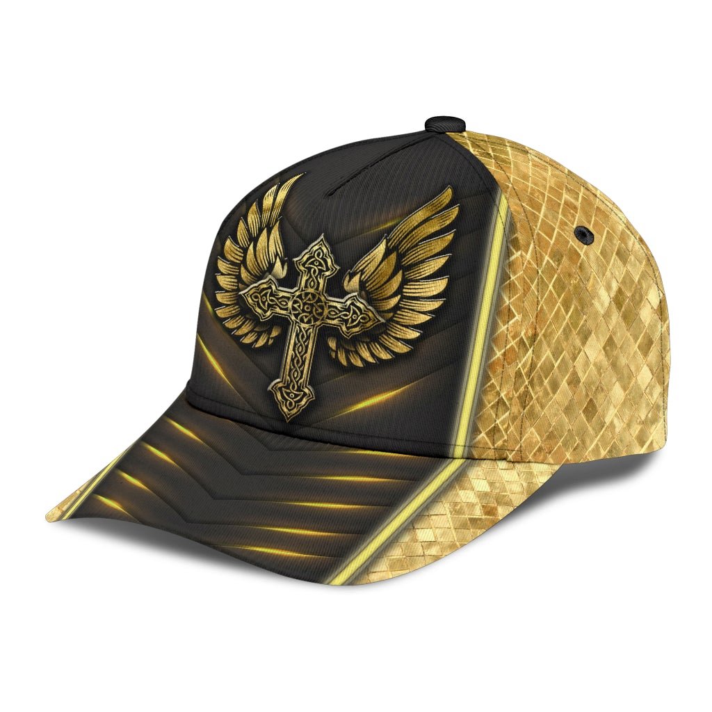Faith Cross Angel Wings – Classic Cap