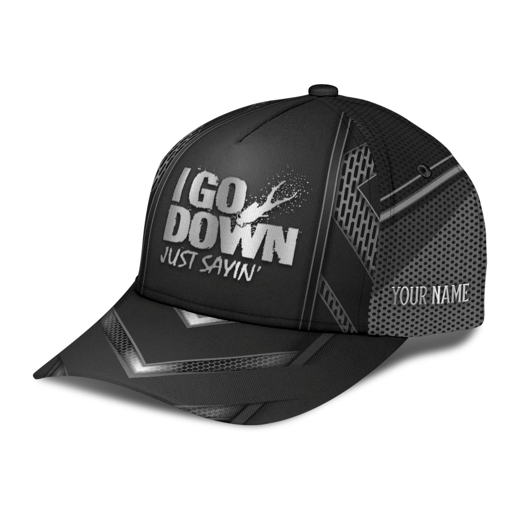 Diving I Go Down Humor – Classic Cap