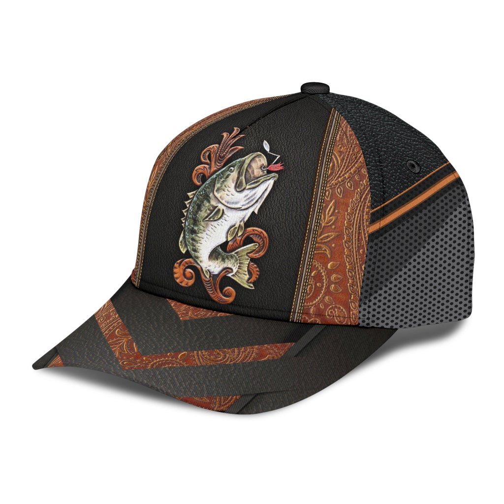 Fishing Leather Pattern Style – Classic Cap
