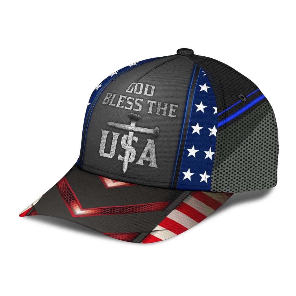God Bless The USA Patriot Faith Style – Classic Cap