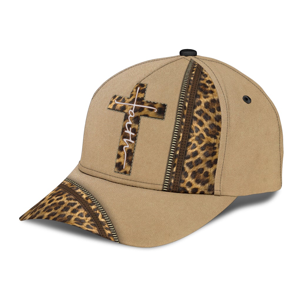 Leopard Faith Cross – Classic Cap