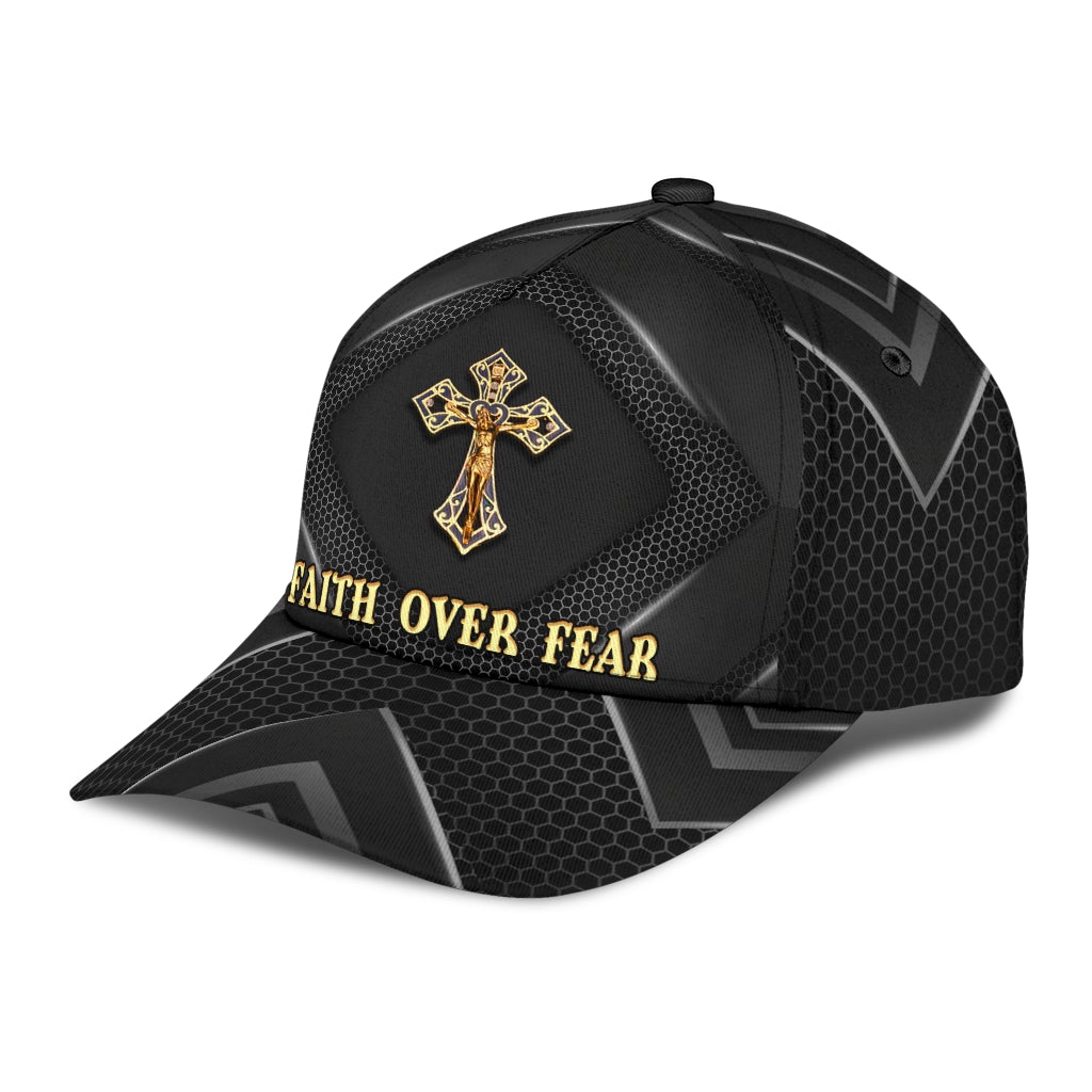 Faith Over Fear Jesus Motivation Style – Classic Cap