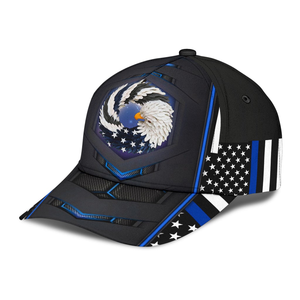 Blue God Bless America Eagle – Classic Cap