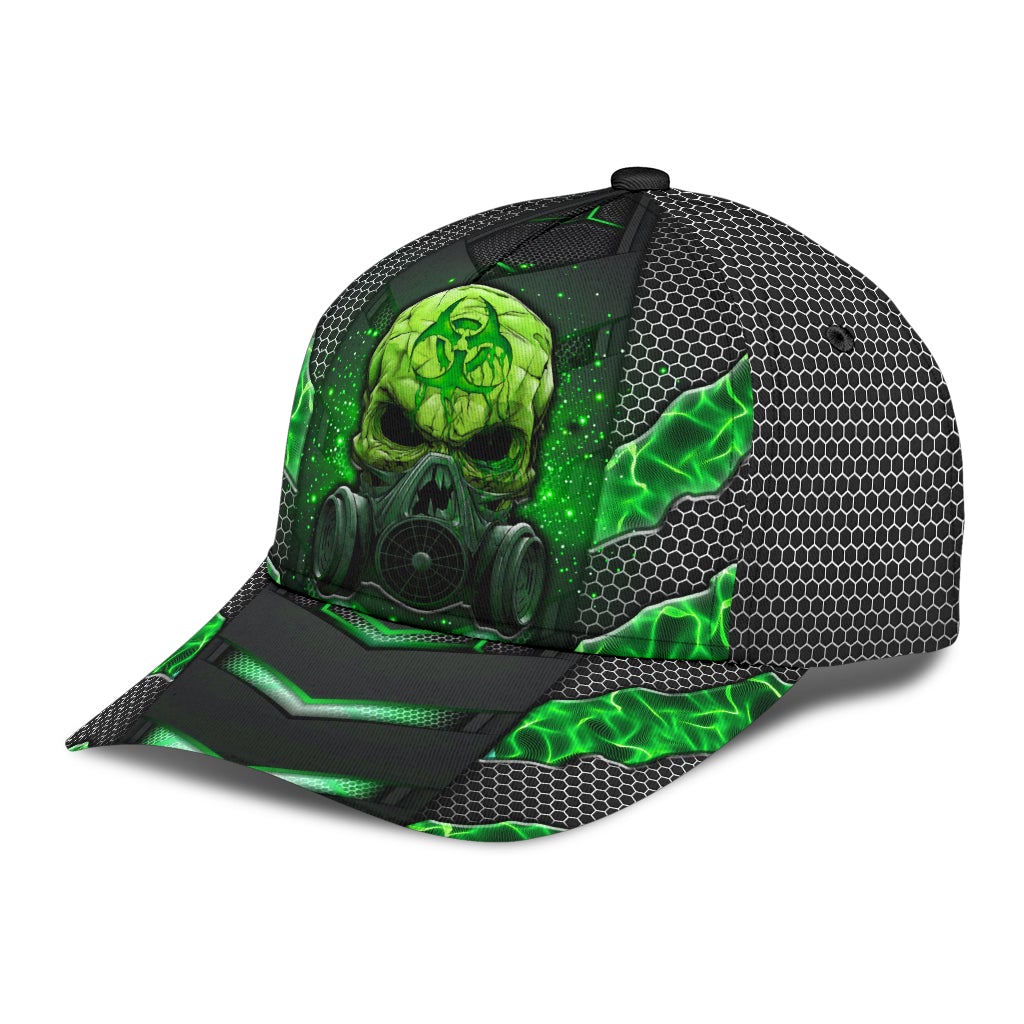 Green Skull Electric Pattern – Classic Cap