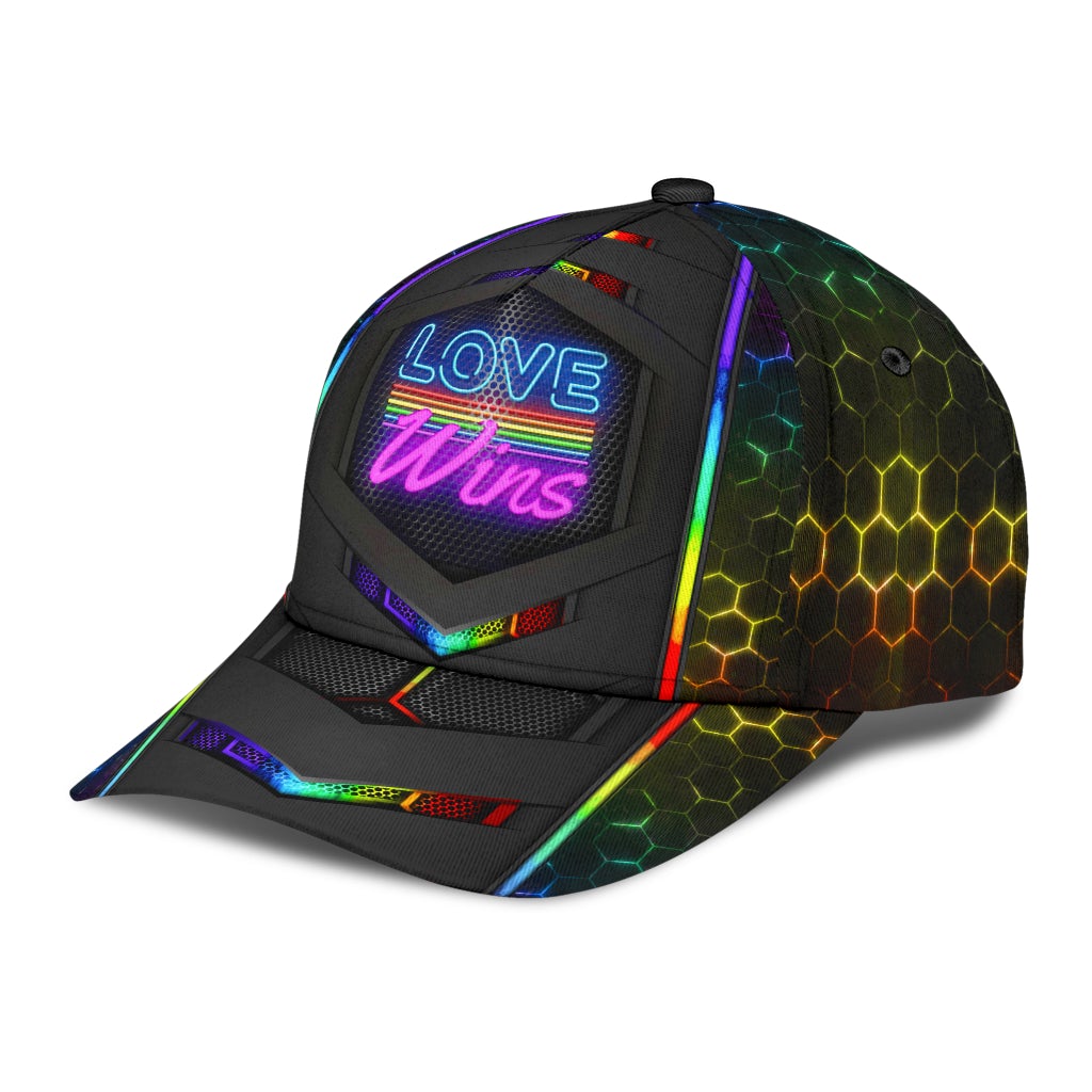 Pride Love Wins Neon – Classic Cap