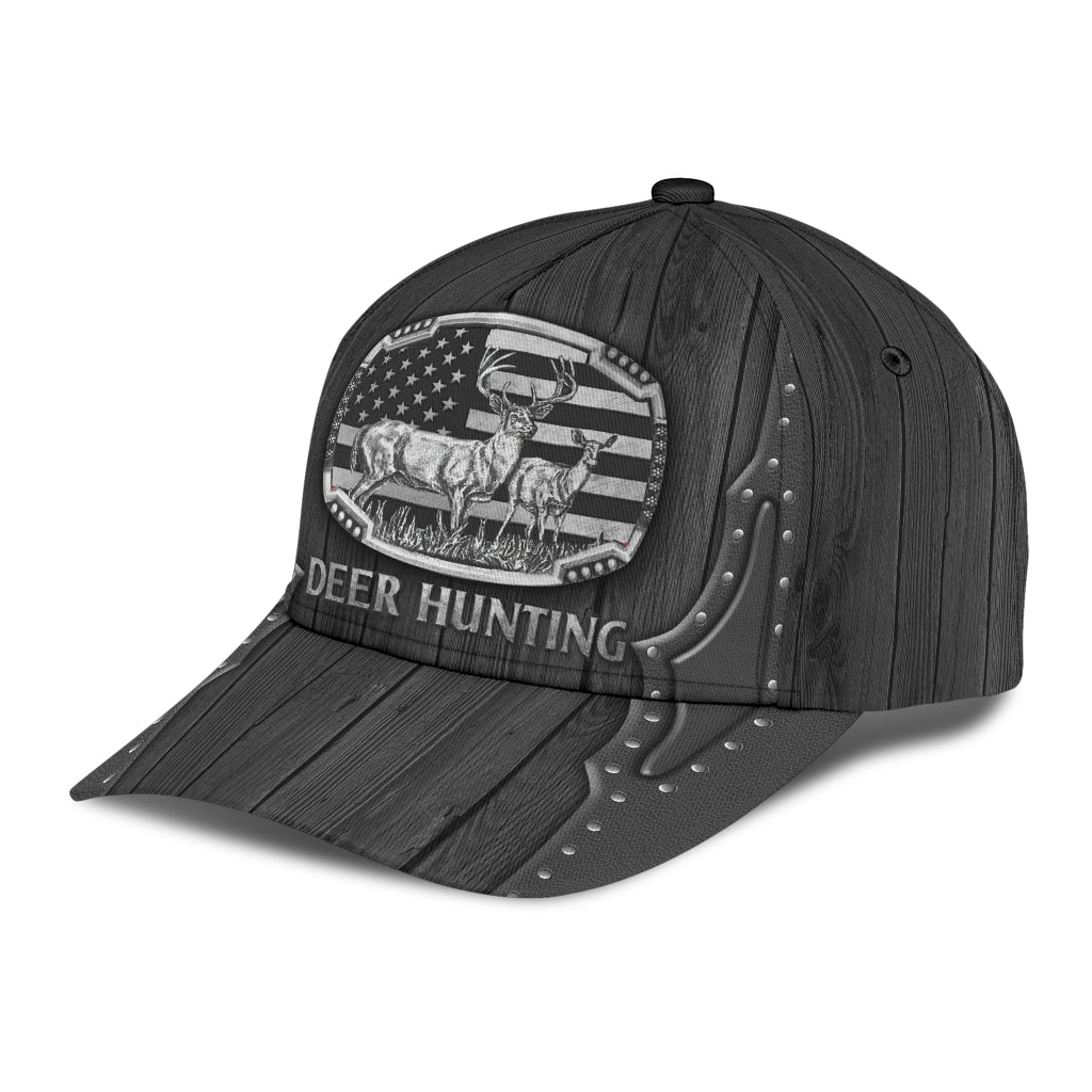 Wooden Pattern Deer Hunting – Classic Cap