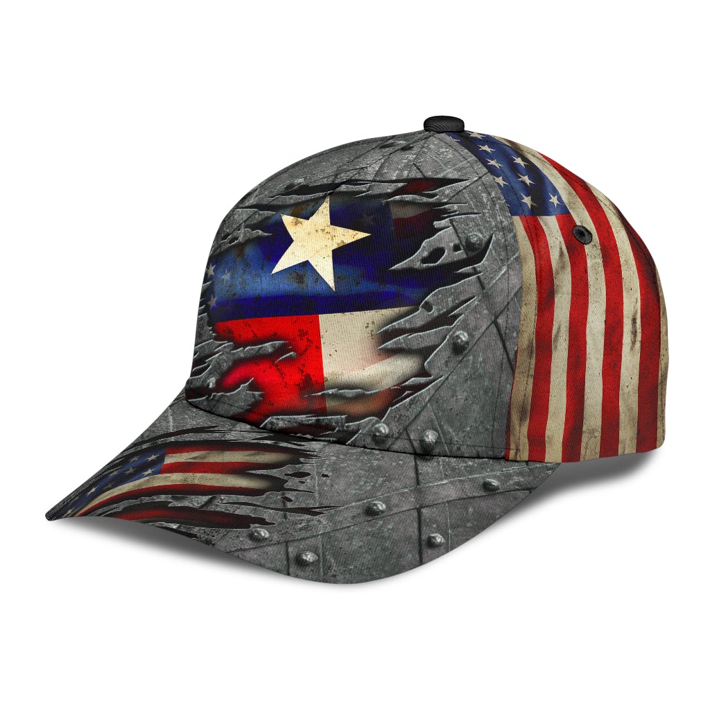 Texas US Flag Patriotic Style – Classic Cap