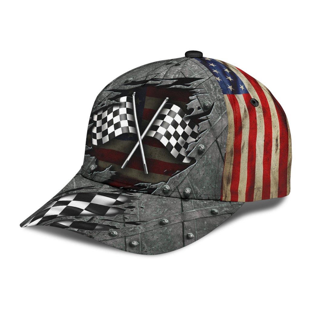Racing Crack Pattern Motorsport Style – Classic Cap
