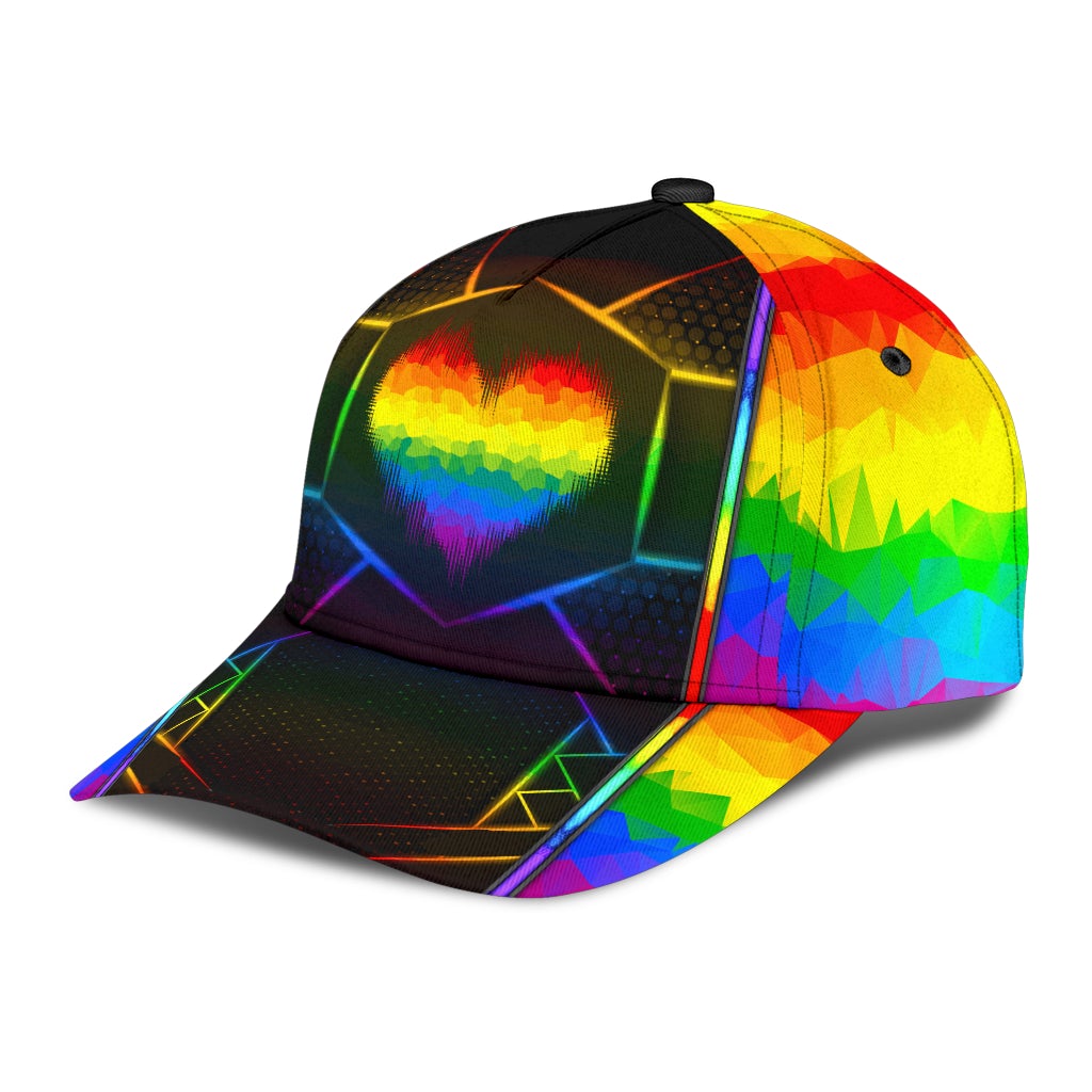 LGBT Heart Polygon Pride Symbol Style – Classic Cap