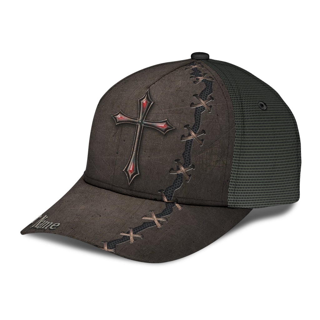 Custom Faith Cross Metal Tear – Classic Cap