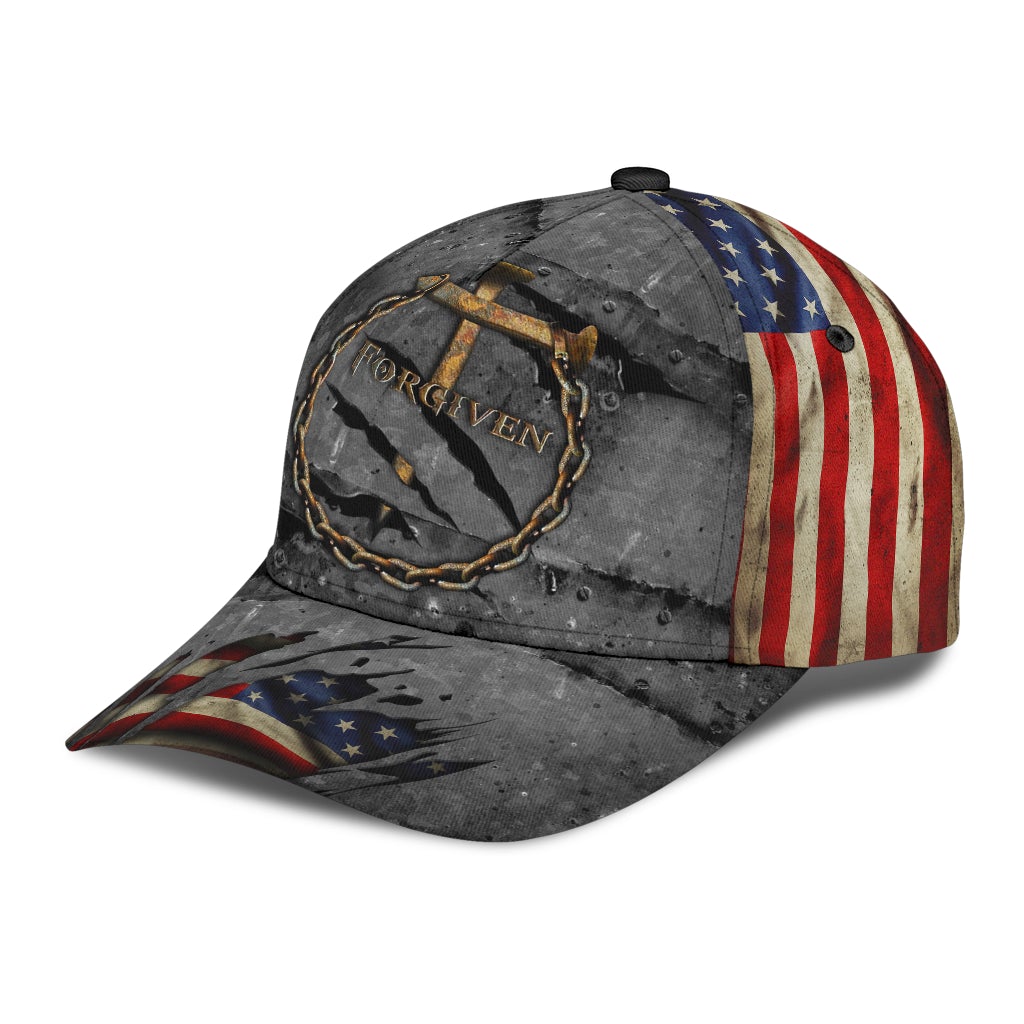 Faith Forgiven American Flag – Classic Cap