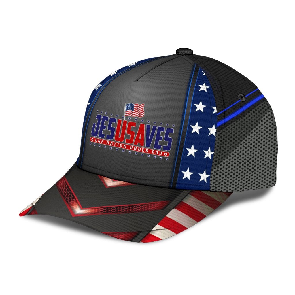 Faith Saves One Nation Under God – Classic Cap