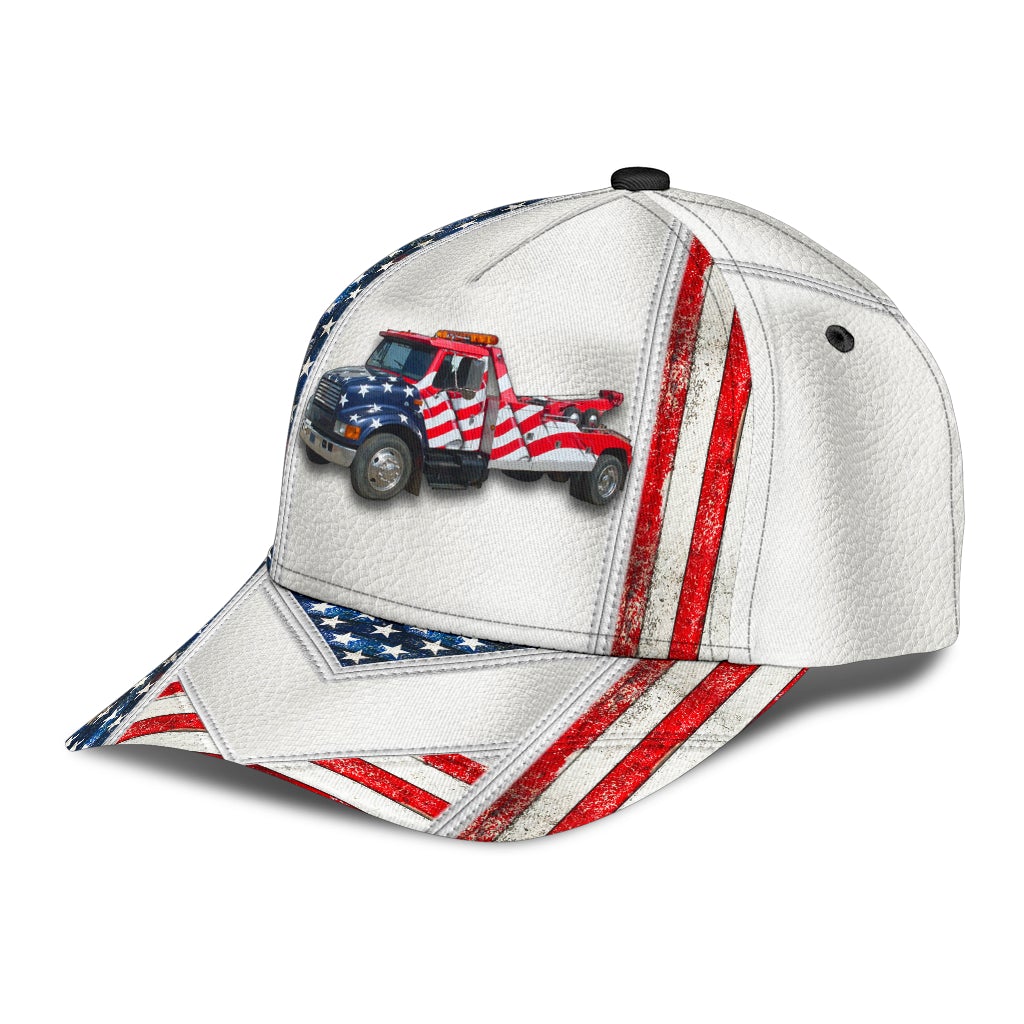 White American Tow Truck – Classic Cap