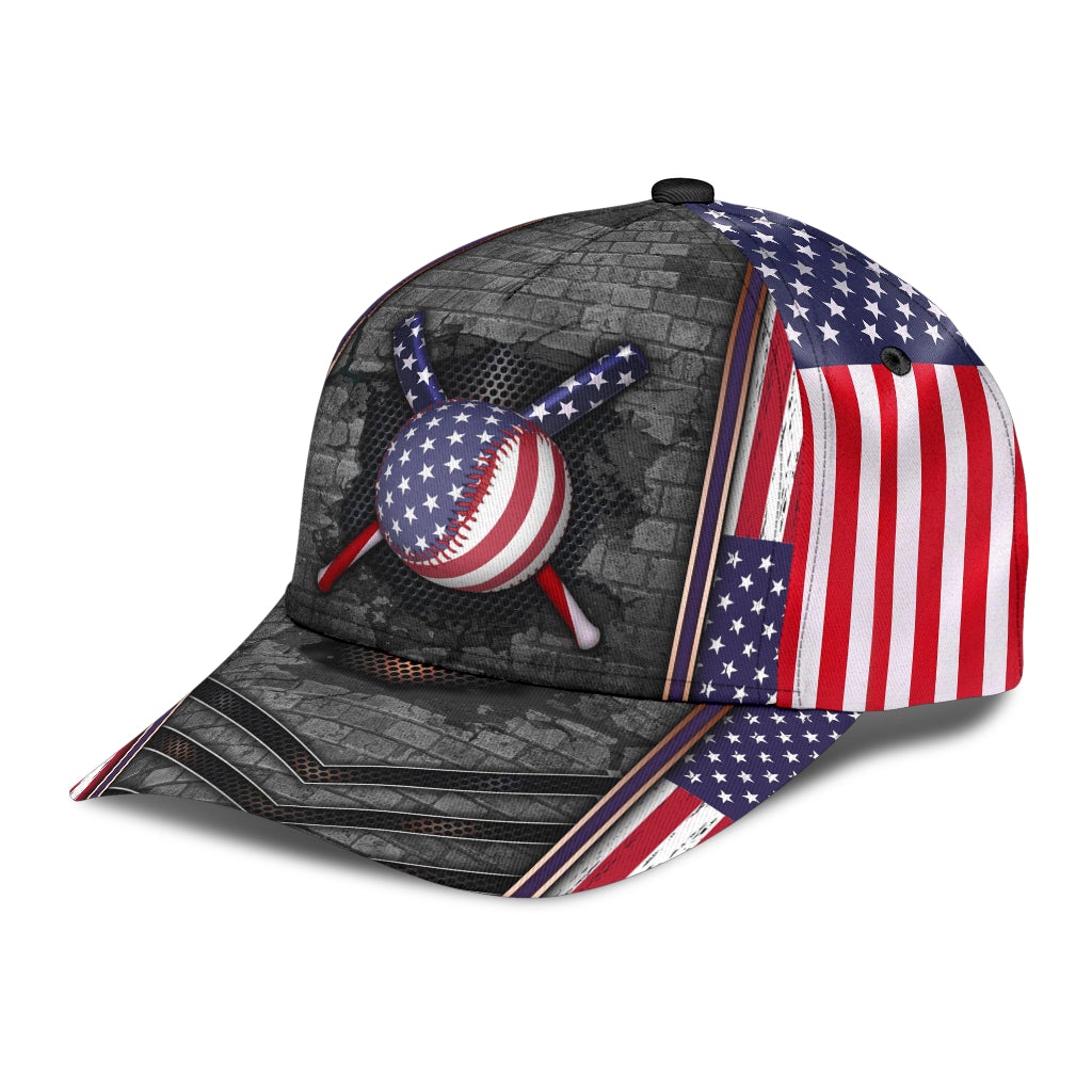 Baseball Wall Crack Pattern – Classic Cap