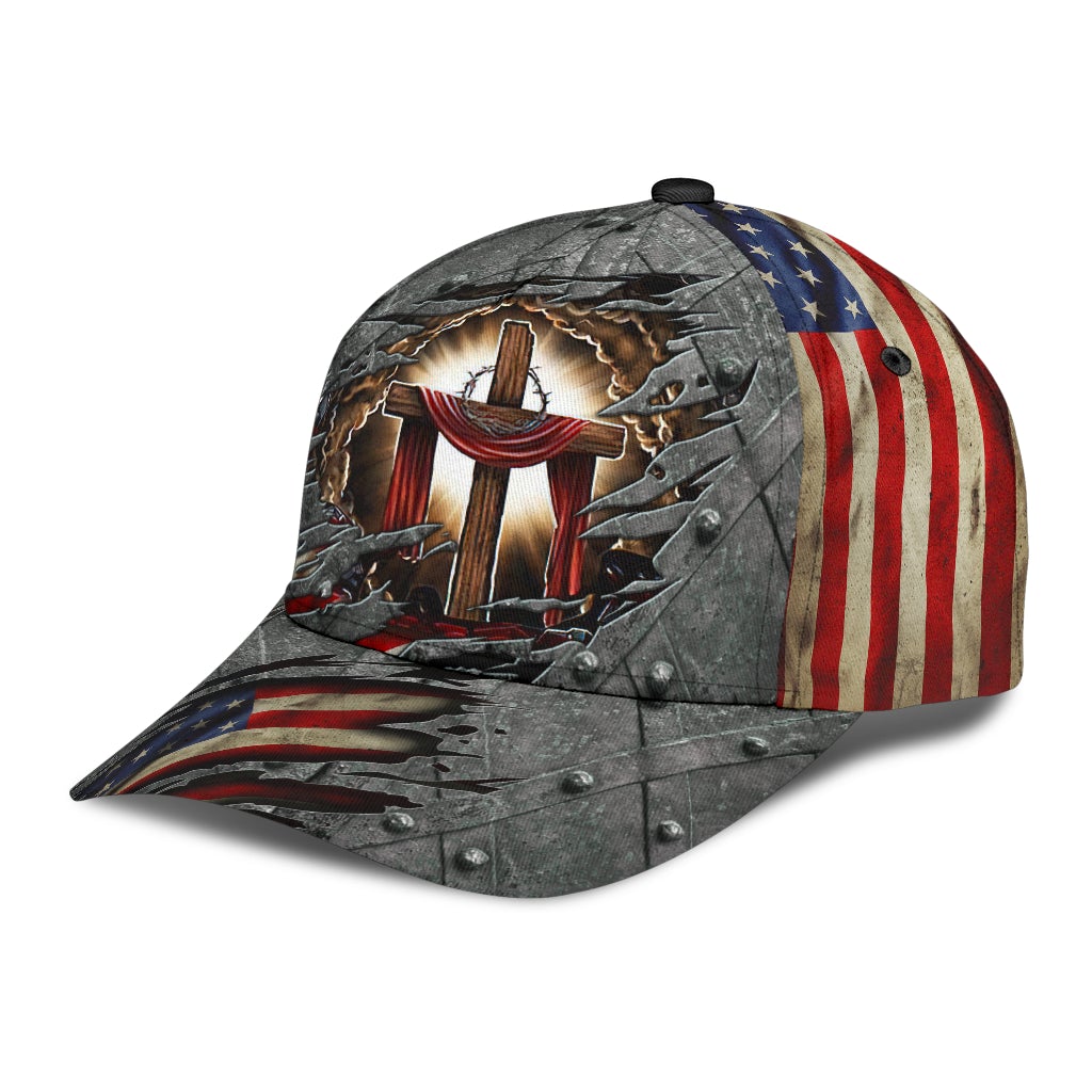 Faith Cross US Flag – Classic Cap