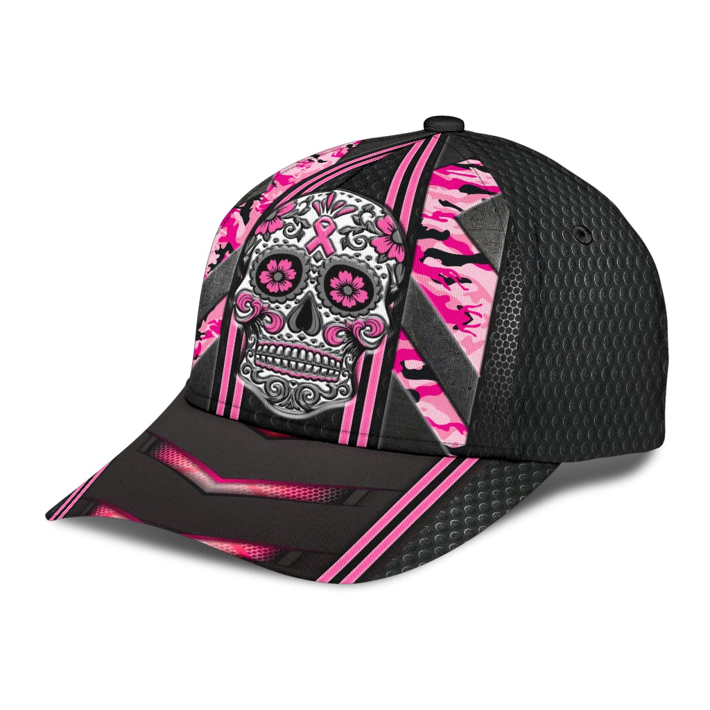 Skull Breast Cancer Awareness Support – Classic Cap